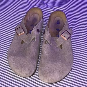 COPY - BIRKENSTOCK BOSTONS - Suede - USED ( Worn 4-5 times) - SIZE 43 EU - COLO…